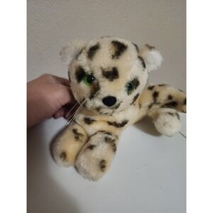 Vtg Dakin LEOPARD CHEETAH NUTSHELLS plush stuffed animal 1976 HTF Green Eyes